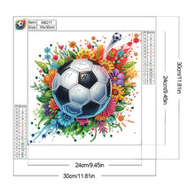 Load image into Gallery viewer, Diamond Painting - Partial Special Shaped - Football (30*30CM)
