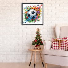 Load image into Gallery viewer, Diamond Painting - Partial Special Shaped - Football (30*30CM)
