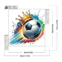 Load image into Gallery viewer, Diamond Painting - Partial Special Shaped - Football (30*30CM)
