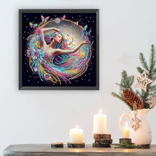 Load image into Gallery viewer, Diamond Painting - Partial Special Shaped - Girl (30*30CM)

