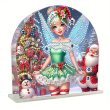 Load image into Gallery viewer, Christmas Acrylic DIY 5D Diamond Art Painting Napkin Holder Set Home Table Decor
