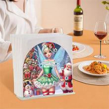 Load image into Gallery viewer, Christmas Acrylic DIY 5D Diamond Art Painting Napkin Holder Set Home Table Decor
