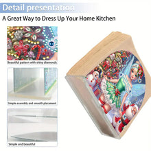 Load image into Gallery viewer, Christmas Acrylic DIY 5D Diamond Art Painting Napkin Holder Set Home Table Decor
