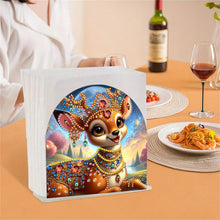 Load image into Gallery viewer, Christmas Acrylic DIY 5D Diamond Art Painting Napkin Holder Set Home Table Decor
