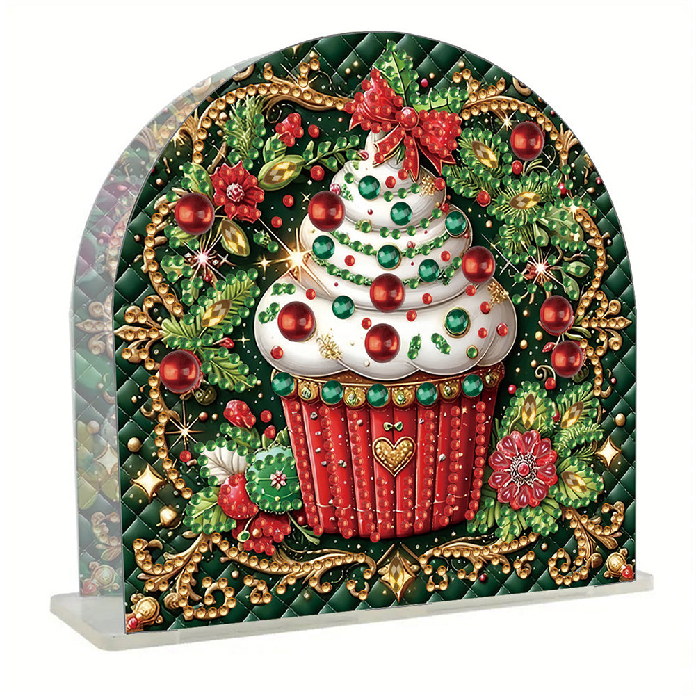 Christmas Acrylic DIY 5D Diamond Art Painting Napkin Holder Set Home Table Decor