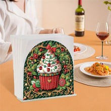 Load image into Gallery viewer, Christmas Acrylic DIY 5D Diamond Art Painting Napkin Holder Set Home Table Decor
