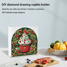 Load image into Gallery viewer, Christmas Acrylic DIY 5D Diamond Art Painting Napkin Holder Set Home Table Decor
