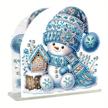 Load image into Gallery viewer, Christmas Acrylic DIY 5D Diamond Art Painting Napkin Holder Set Home Table Decor
