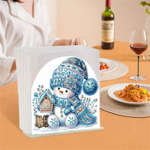 Load image into Gallery viewer, Christmas Acrylic DIY 5D Diamond Art Painting Napkin Holder Set Home Table Decor
