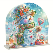 Load image into Gallery viewer, Christmas Acrylic DIY 5D Diamond Art Painting Napkin Holder Set Home Table Decor

