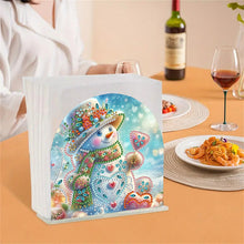 Load image into Gallery viewer, Christmas Acrylic DIY 5D Diamond Art Painting Napkin Holder Set Home Table Decor
