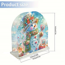 Load image into Gallery viewer, Christmas Acrylic DIY 5D Diamond Art Painting Napkin Holder Set Home Table Decor
