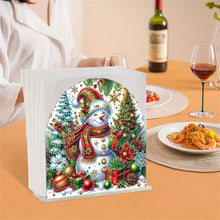 Load image into Gallery viewer, Christmas Acrylic DIY 5D Diamond Art Painting Napkin Holder Set Home Table Decor
