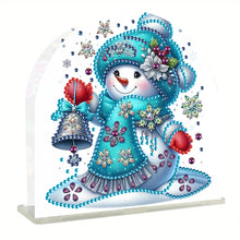 Load image into Gallery viewer, Christmas Acrylic DIY 5D Diamond Art Painting Napkin Holder Set Home Table Decor
