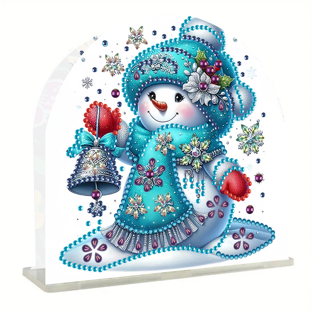 Christmas Acrylic DIY 5D Diamond Art Painting Napkin Holder Set Home Table Decor