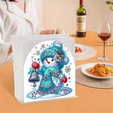 Load image into Gallery viewer, Christmas Acrylic DIY 5D Diamond Art Painting Napkin Holder Set Home Table Decor
