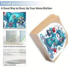 Load image into Gallery viewer, Christmas Acrylic DIY 5D Diamond Art Painting Napkin Holder Set Home Table Decor

