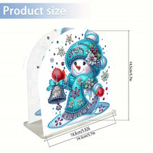Load image into Gallery viewer, Christmas Acrylic DIY 5D Diamond Art Painting Napkin Holder Set Home Table Decor
