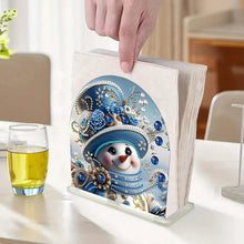 Load image into Gallery viewer, Christmas Acrylic DIY 5D Diamond Art Painting Napkin Holder Set Home Table Decor
