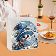 Load image into Gallery viewer, Christmas Acrylic DIY 5D Diamond Art Painting Napkin Holder Set Home Table Decor
