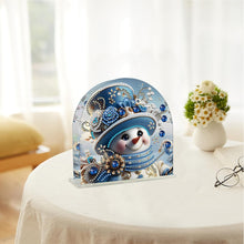 Load image into Gallery viewer, Christmas Acrylic DIY 5D Diamond Art Painting Napkin Holder Set Home Table Decor
