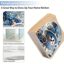 Load image into Gallery viewer, Christmas Acrylic DIY 5D Diamond Art Painting Napkin Holder Set Home Table Decor
