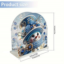 Load image into Gallery viewer, Christmas Acrylic DIY 5D Diamond Art Painting Napkin Holder Set Home Table Decor
