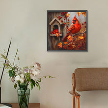 Load image into Gallery viewer, Diamond Painting - Full Round - Birdhouse cardinal (30*30CM)
