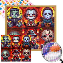 Load image into Gallery viewer, AB Diamond Painting - Full Round - Cartoon horror all-star (50*45CM)
