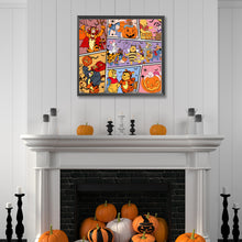 Load image into Gallery viewer, AB Diamond Painting - Full Round - Halloween Winnie the Pooh and friends (50*45CM)
