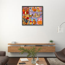 Load image into Gallery viewer, AB Diamond Painting - Full Round - Halloween Winnie the Pooh and friends (50*45CM)
