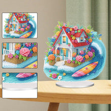 Load image into Gallery viewer, Acrylic Special Shaped Beach House Table Top DIY Diamond Painting Ornament Kits

