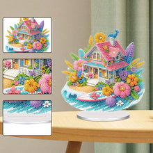 Load image into Gallery viewer, Acrylic Special Shaped Beach House Table Top DIY Diamond Painting Ornament Kits
