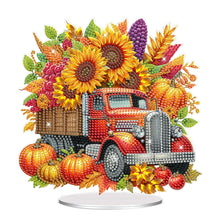 Load image into Gallery viewer, Acrylic Special Shaped Pumpkin Truck Table Top Diamond Painting Ornament Kits
