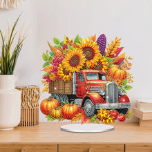 Load image into Gallery viewer, Acrylic Special Shaped Pumpkin Truck Table Top Diamond Painting Ornament Kits
