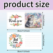 Load image into Gallery viewer, 6Pcs Ballet Animals Faith Diamond Birthday Blessing Card for Friend Family Lover
