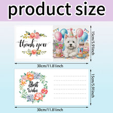Load image into Gallery viewer, 6Pcs Ballet Animals Faith Diamond Birthday Blessing Card for Friend Family Lover
