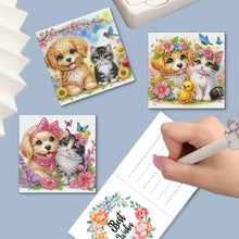Load image into Gallery viewer, 6Pcs Ballet Animals Faith Diamond Birthday Blessing Card for Friend Family Lover
