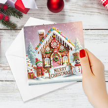 Load image into Gallery viewer, 6pcs Diamond Painting Greeting Cards Diamond Art Christmas Cards (Christmas B)
