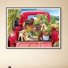 Load image into Gallery viewer, Diamond Painting - Full Round - Dogs on the farm pickup (50*40CM)
