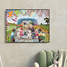 Load image into Gallery viewer, Diamond Painting - Full Round - Dogs on the farm pickup (50*40CM)
