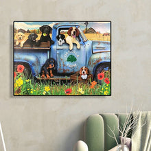 Load image into Gallery viewer, Diamond Painting - Full Round - Dogs on the farm pickup (50*40CM)
