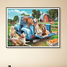 Load image into Gallery viewer, Diamond Painting - Full Round - Dogs on the farm pickup (50*40CM)
