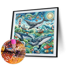 Load image into Gallery viewer, Diamond Painting - Full Round - Whale (30*30CM)
