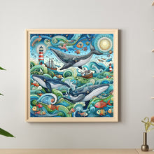 Load image into Gallery viewer, Diamond Painting - Full Round - Whale (30*30CM)
