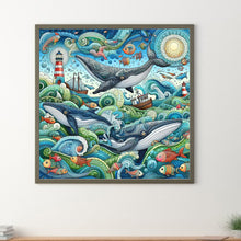 Load image into Gallery viewer, Diamond Painting - Full Round - Whale (30*30CM)
