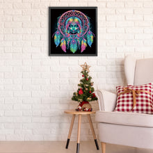 Load image into Gallery viewer, Diamond Painting - Partial Special Shaped - Exotic dream catcher girl (30*30CM)
