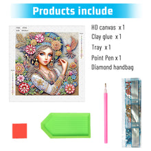 Load image into Gallery viewer, Diamond Painting - Partial Special Shaped - Exotic gypsy girl (30*30CM)
