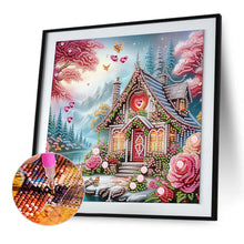 Load image into Gallery viewer, Diamond Painting - Partial Special Shaped - Village house (30*30CM)
