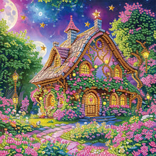 Load image into Gallery viewer, Diamond Painting - Partial Special Shaped - Village house (30*30CM)
